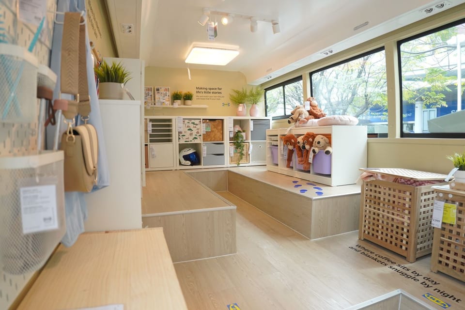 ikea home furnishing bus interior